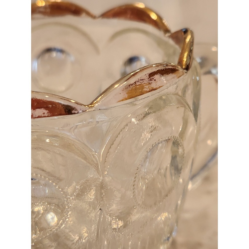 Vintage Bartlett Collins Manhattan St. Genevieve Creamer & Sugar Bowl Gold READ - Picture 13 of 13